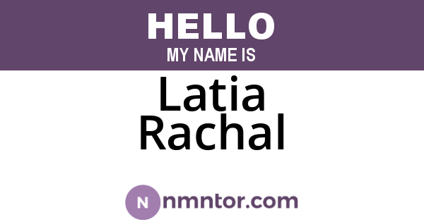 Latia Rachal