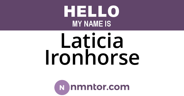 Laticia Ironhorse