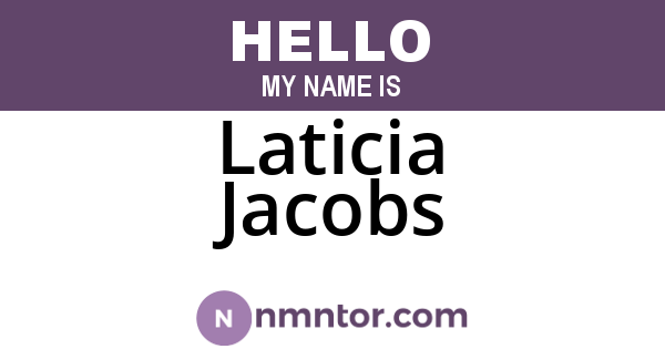 Laticia Jacobs