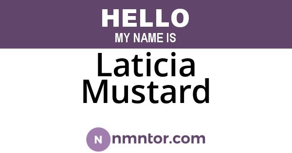Laticia Mustard