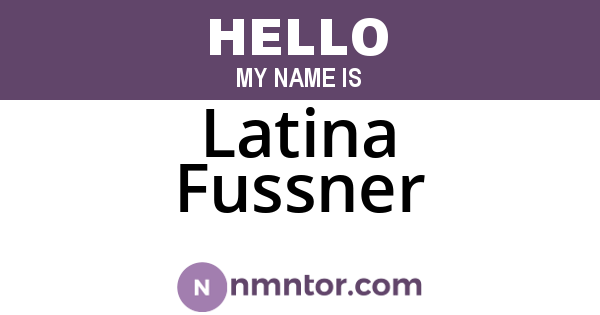 Latina Fussner