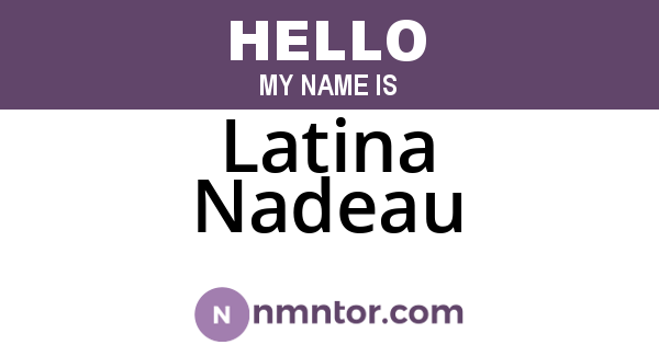 Latina Nadeau