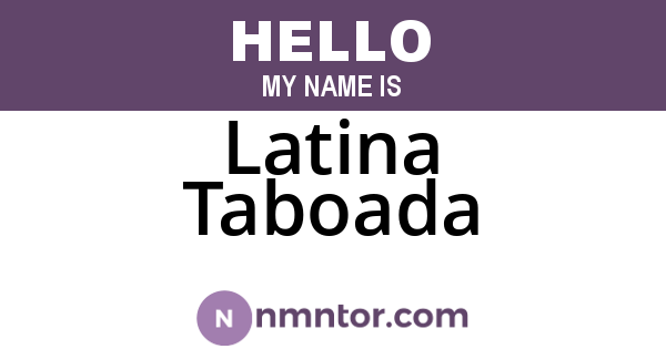 Latina Taboada