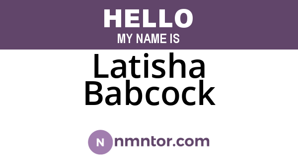 Latisha Babcock