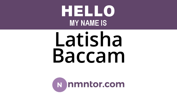Latisha Baccam