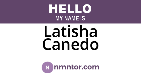 Latisha Canedo