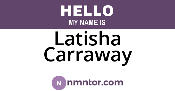Latisha Carraway