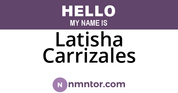 Latisha Carrizales