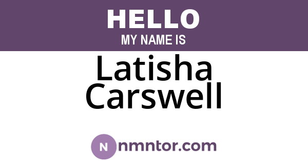 Latisha Carswell