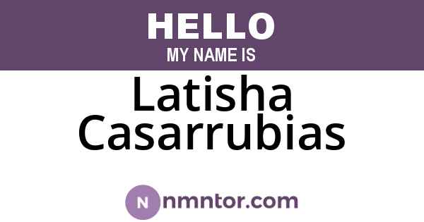 Latisha Casarrubias