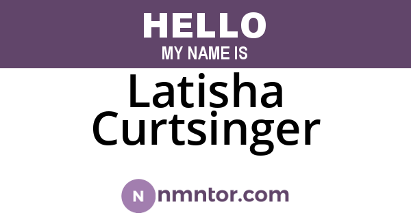 Latisha Curtsinger