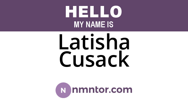 Latisha Cusack