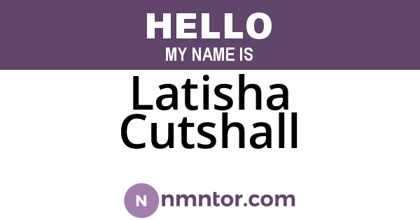 Latisha Cutshall