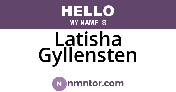 Latisha Gyllensten