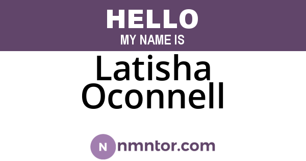 Latisha Oconnell