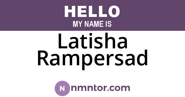 Latisha Rampersad