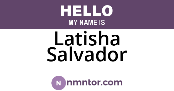 Latisha Salvador
