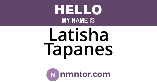 Latisha Tapanes