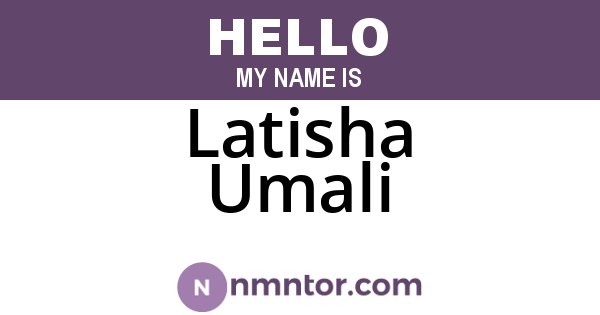 Latisha Umali
