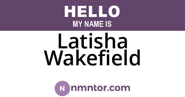 Latisha Wakefield