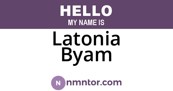 Latonia Byam