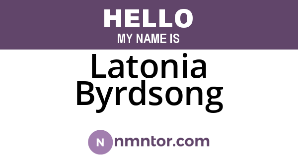 Latonia Byrdsong