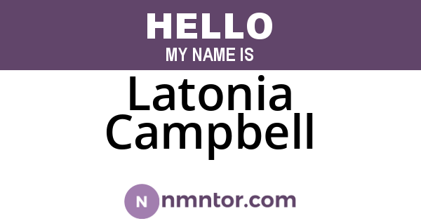 Latonia Campbell