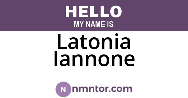 Latonia Iannone