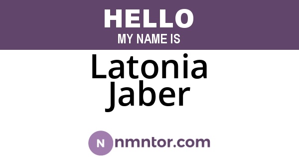 Latonia Jaber