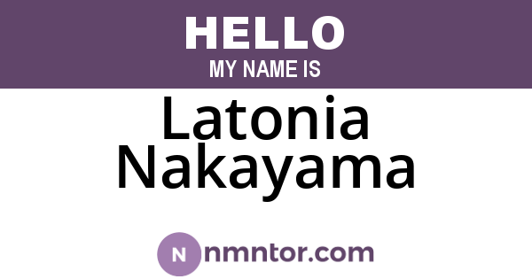 Latonia Nakayama