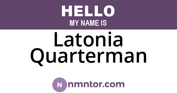 Latonia Quarterman