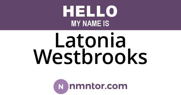 Latonia Westbrooks
