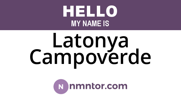 Latonya Campoverde