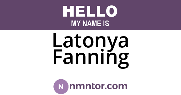 Latonya Fanning