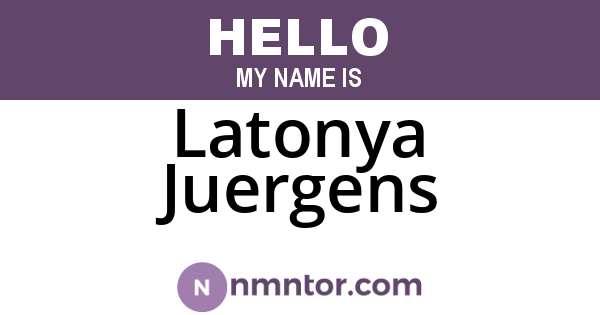 Latonya Juergens