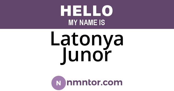 Latonya Junor
