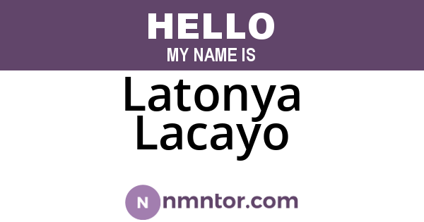 Latonya Lacayo