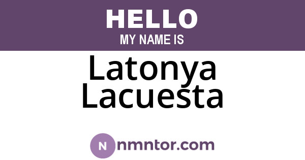 Latonya Lacuesta