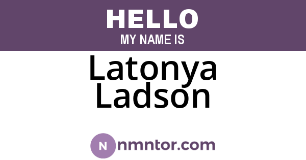 Latonya Ladson