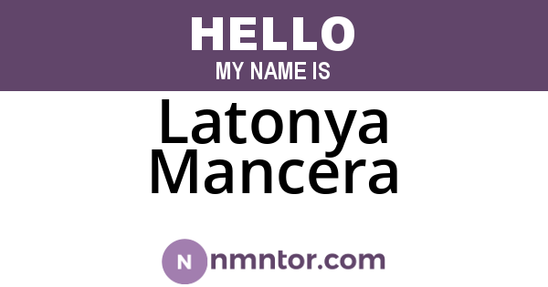 Latonya Mancera