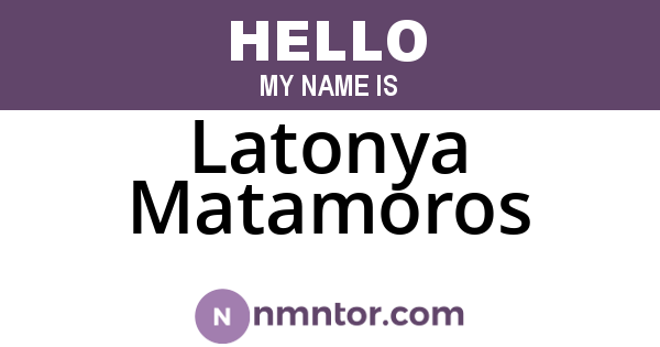 Latonya Matamoros