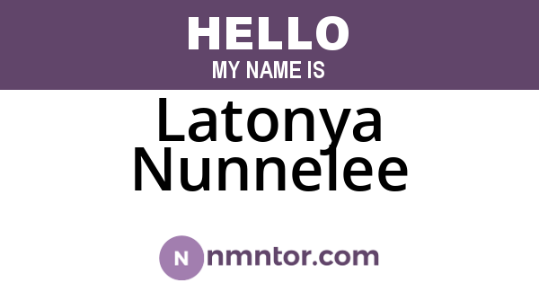 Latonya Nunnelee