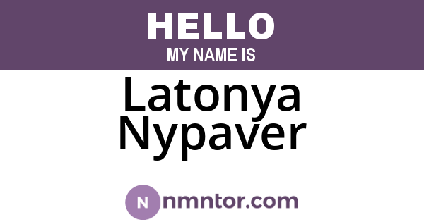 Latonya Nypaver