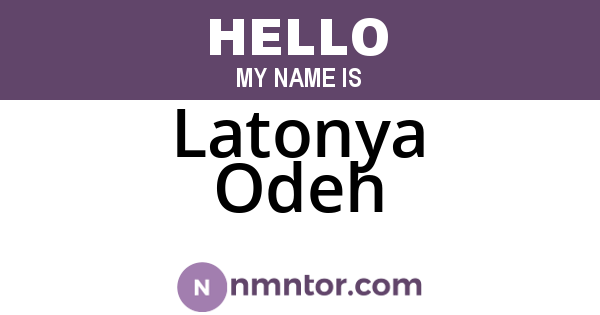 Latonya Odeh