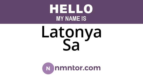 Latonya Sa