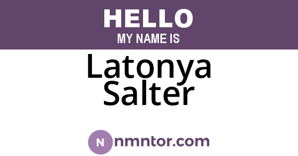 Latonya Salter