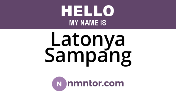Latonya Sampang