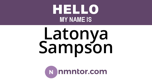 Latonya Sampson