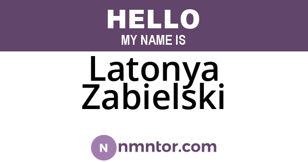 Latonya Zabielski