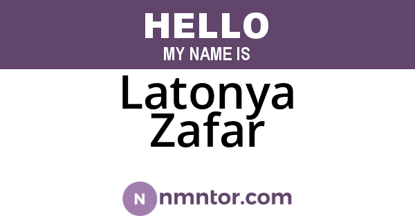 Latonya Zafar